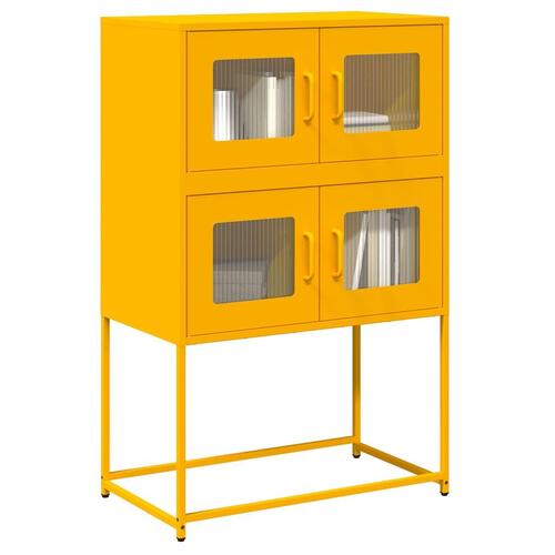 Højskab 68x39x107 cm stål sennepsgul