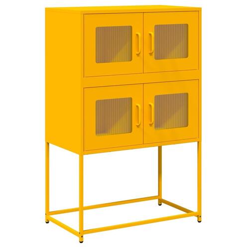 Højskab 68x39x107 cm stål sennepsgul