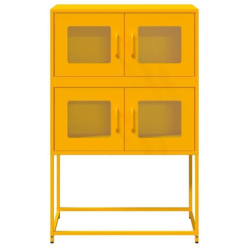 Højskab 68x39x107 cm stål sennepsgul