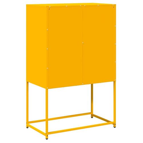 Højskab 68x39x107 cm stål sennepsgul