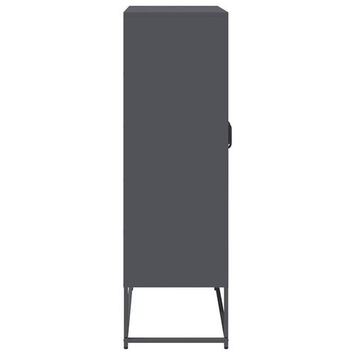 Højskab 68x39x123 cm stål antracitgrå