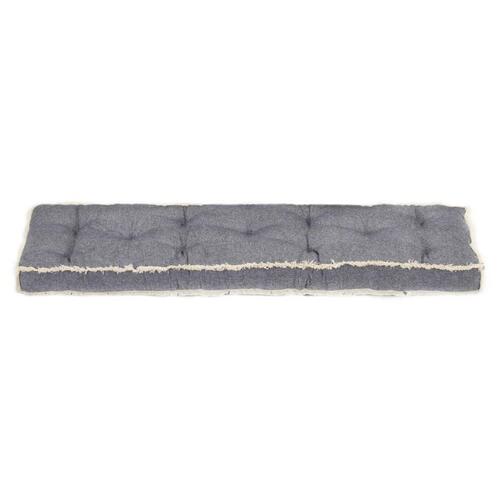 Hynde til pallesofa 120x40x7 cm blå