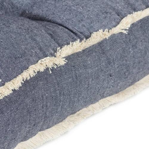 Hynde til pallesofa 120x40x7 cm blå
