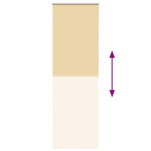 Mørklægningsrullegardin 70 x 230 cm - beige
