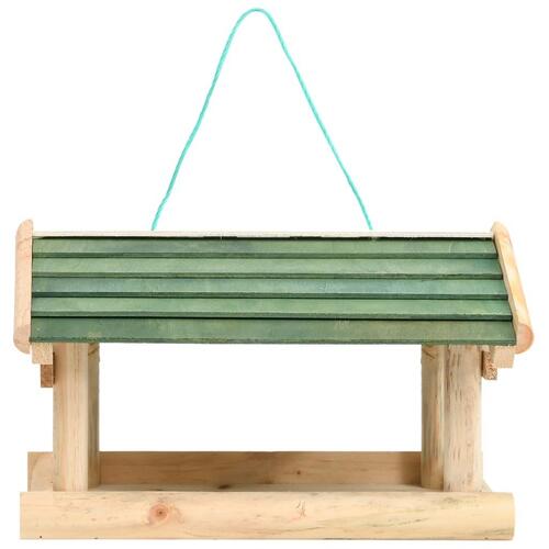 Foderhus til fugle 35x29,5x21 cm massivt træ
