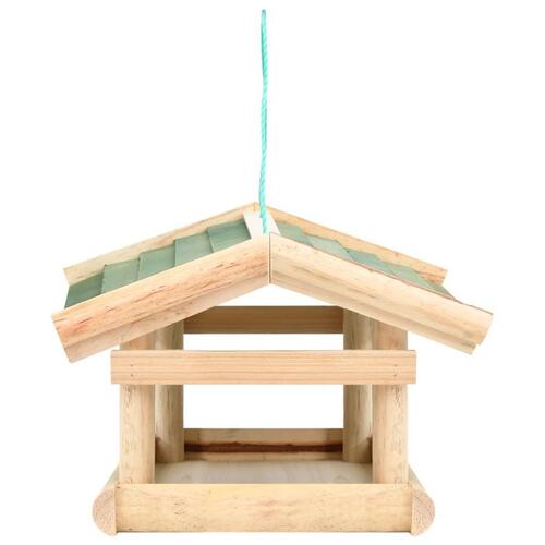 Foderhus til fugle 35x29,5x21 cm massivt træ
