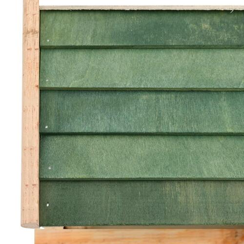 Foderhus til fugle 35x29,5x21 cm massivt træ
