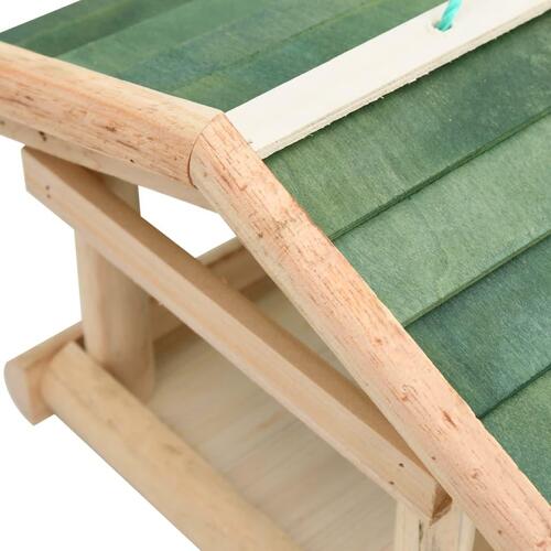 Foderhus til fugle 35x29,5x21 cm massivt træ