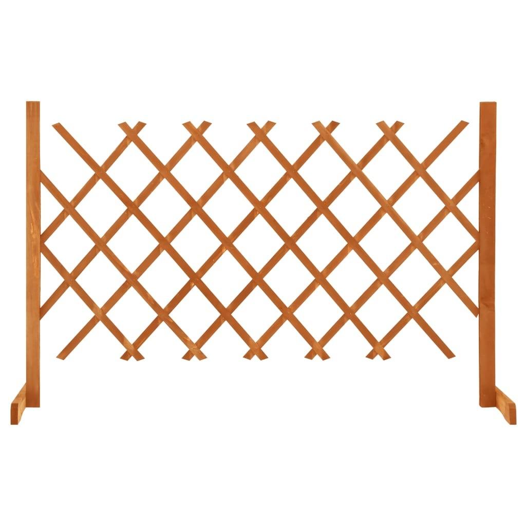 Espalier til haven 120x90 cm massivt fyrretræ orange