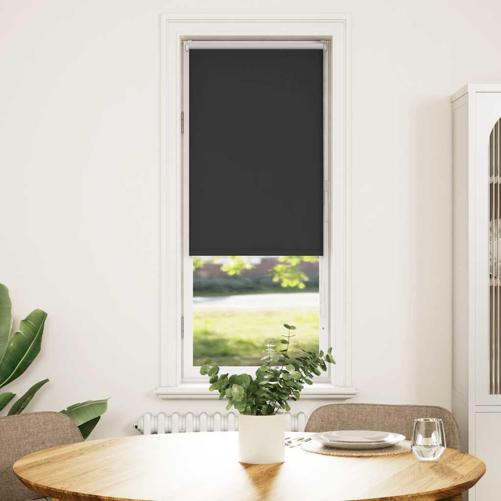 Rullegardin mørklægning 60 x 175 cm sort med stofbredde 55,7 cm