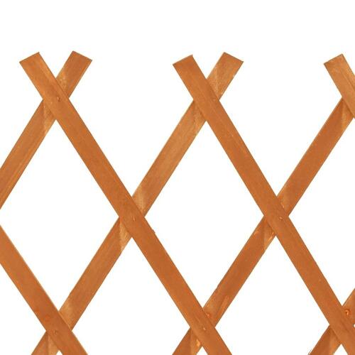 Espalier til haven 120x90 cm massivt fyrretræ orange