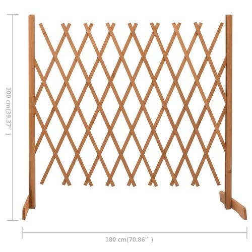 Espalier til haven 180x100 cm massivt fyrretræ orange