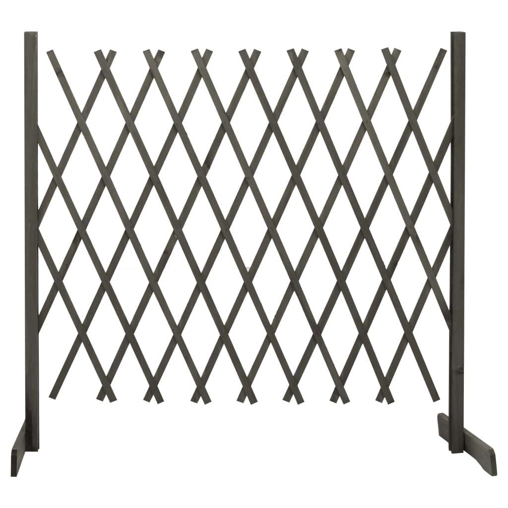 Espalier til haven 180x100 cm massivt fyrretræ grå