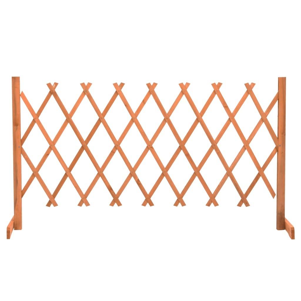 Espalier til haven 150x80 cm massivt fyrretræ orange