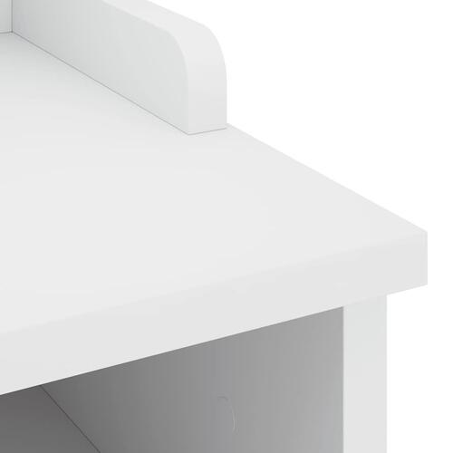 Entrébænk SANDNES 87x40x50 cm massivt fyrretræ hvid