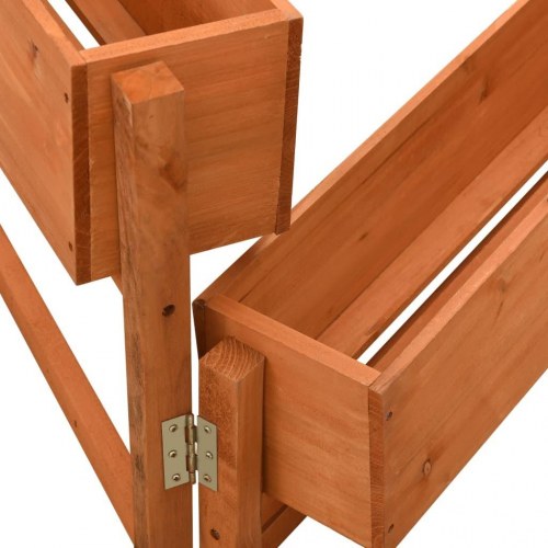 Foldbar plantekasse med 3 kasser 60 x 14 x 75 cm - orange