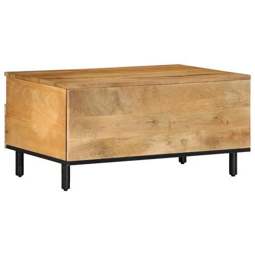 Sofabord 80x54x40 cm massivt mangotræ brun