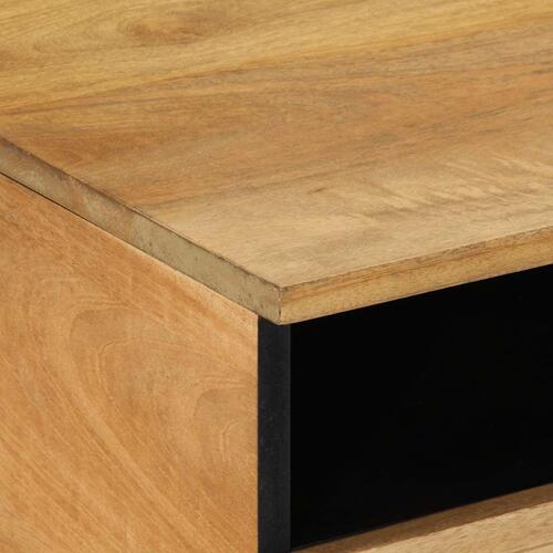 Sofabord 80x54x40 cm massivt mangotræ brun