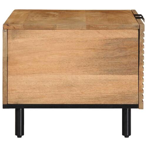 Sofabord 80x50x40 cm massivt mangotræ brun