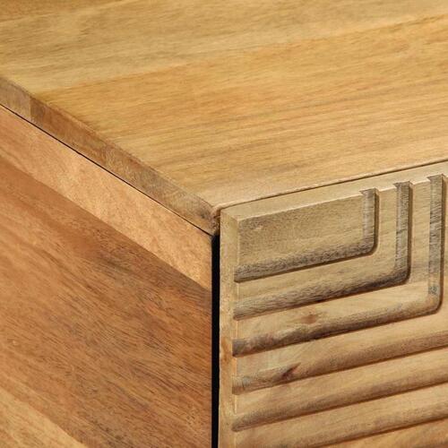 Sofabord 80x50x40 cm massivt mangotræ brun