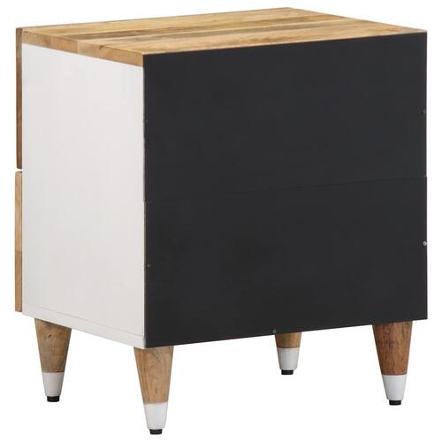 Sengeborde 2 stk. 40x33,5x46 cm massivt mangotræ