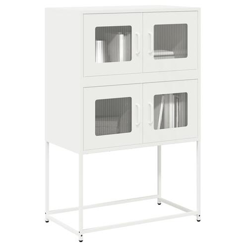 Højskab 68x39x107 cm stål hvid
