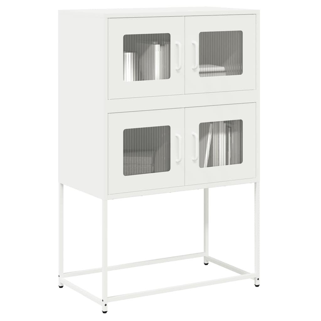 Højskab 68x39x107 cm stål hvid