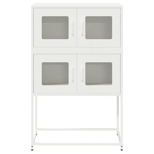Højskab 68x39x107 cm stål hvid