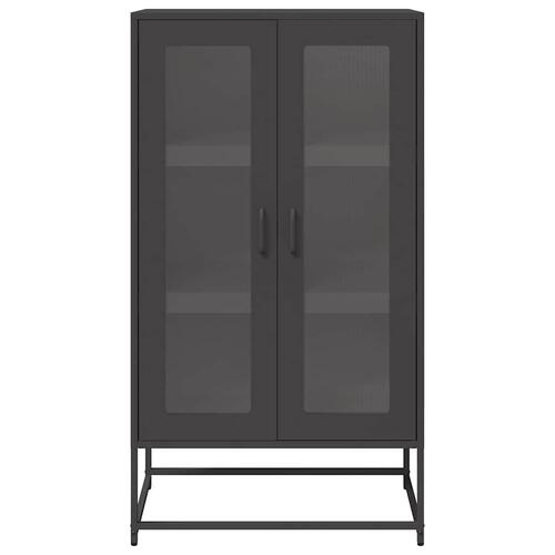 Højskab 68x39x123 cm stål sort
