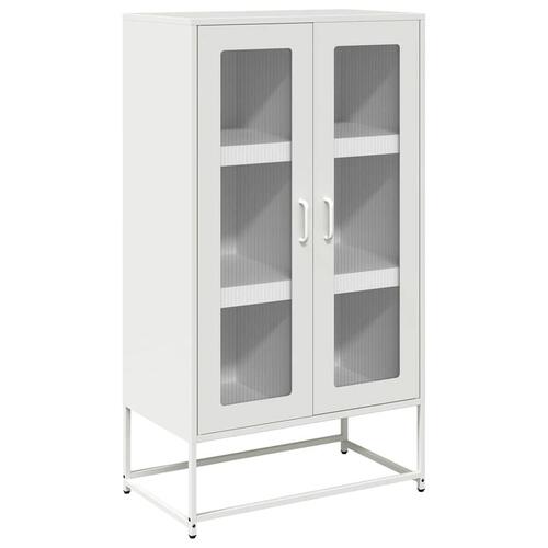 Højskab 68x39x123 cm stål hvid