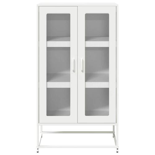 Højskab 68x39x123 cm stål hvid