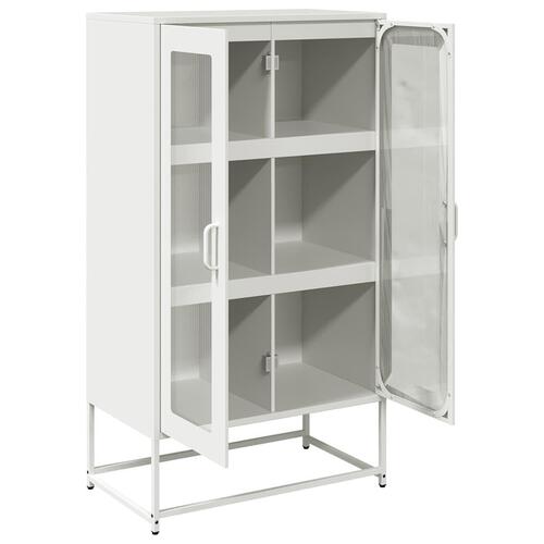 Højskab 68x39x123 cm stål hvid