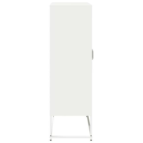 Højskab 68x39x123 cm stål hvid