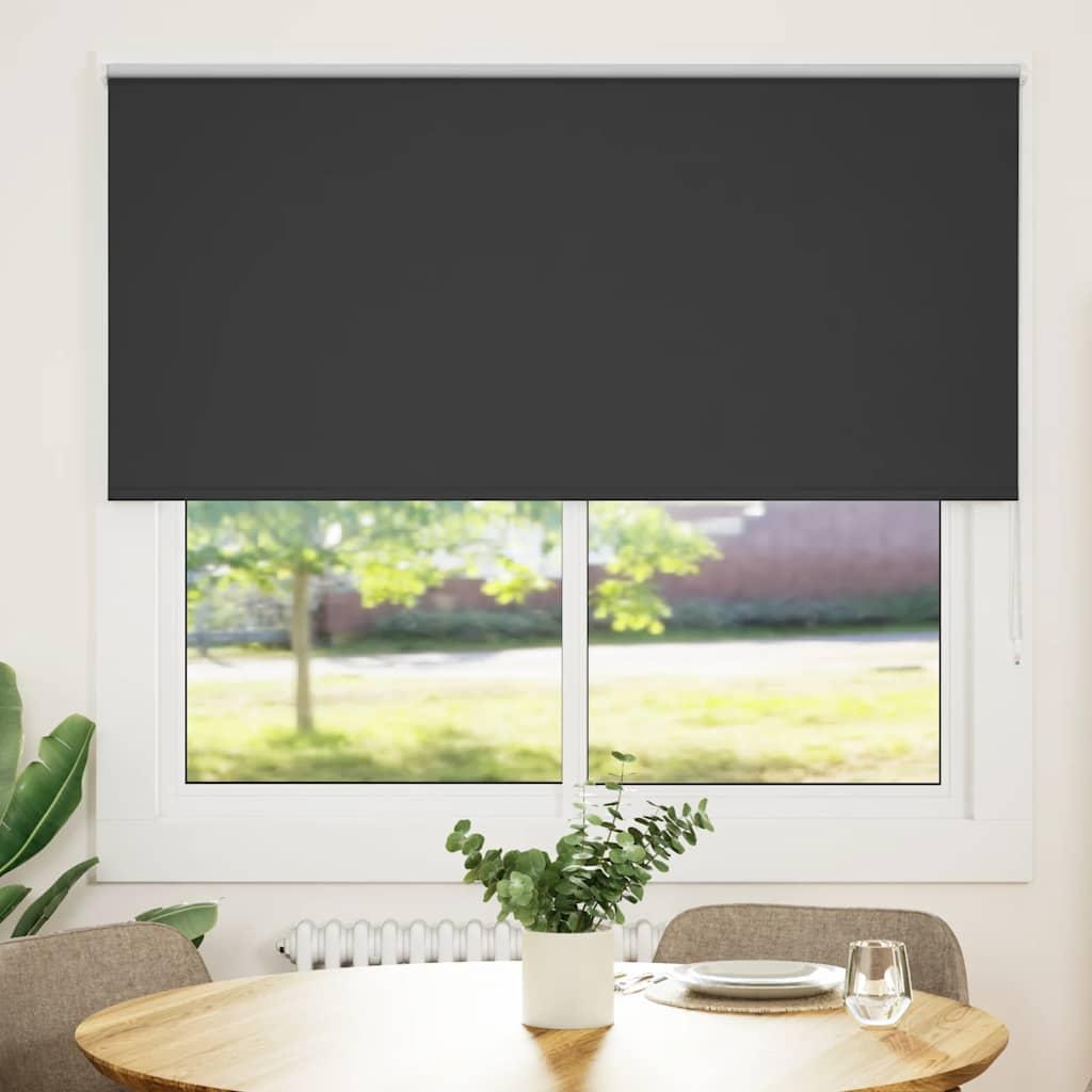 Mørklægningsrullegardin 165×130 cm - sort, polyester billede