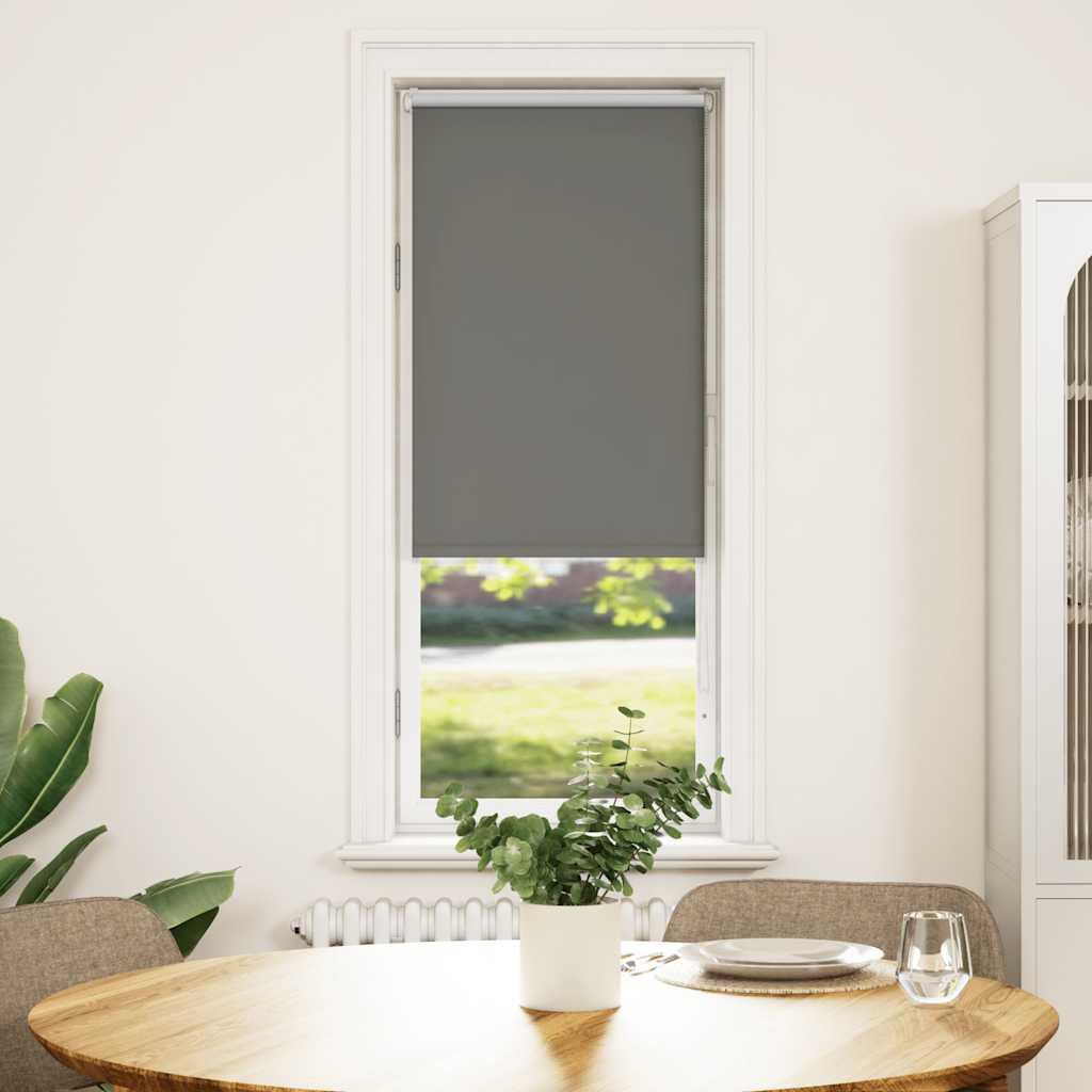 Mørklægningsrullegardin 40×175 cm - stofbredde 35,7 cm, grå polyester billede