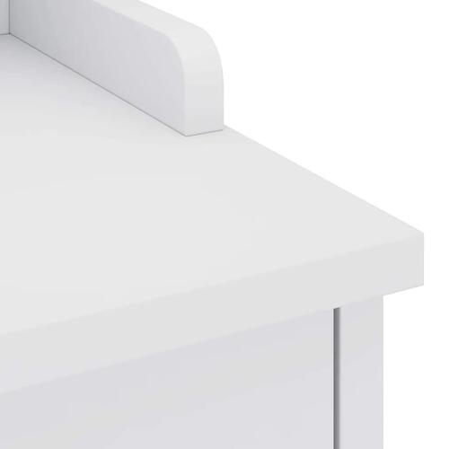 Entrébænk SANDNES 87x40x50 cm massivt fyrretræ hvid