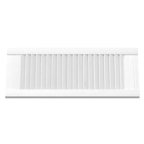Skabslåger 4 stk. 69x29,5 cm lameldesign hvid