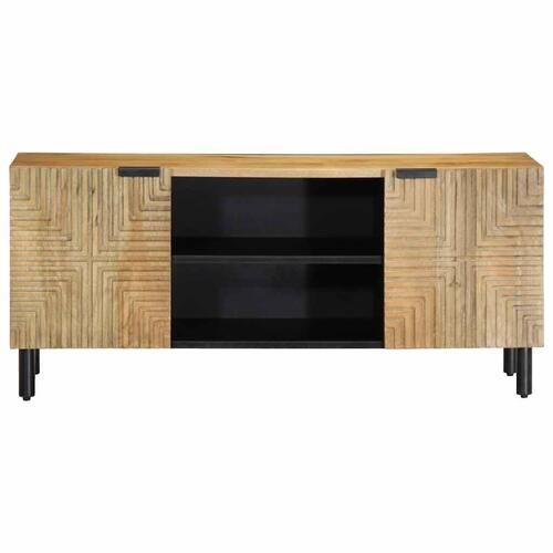 Tv-bord 105x33x46 cm massivt mangotræ brun