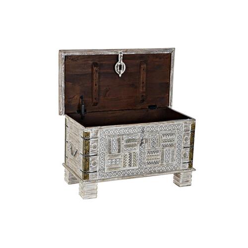 Kiste DKD Home Decor Metal Mangotræ 80 x 40 x 45 cm