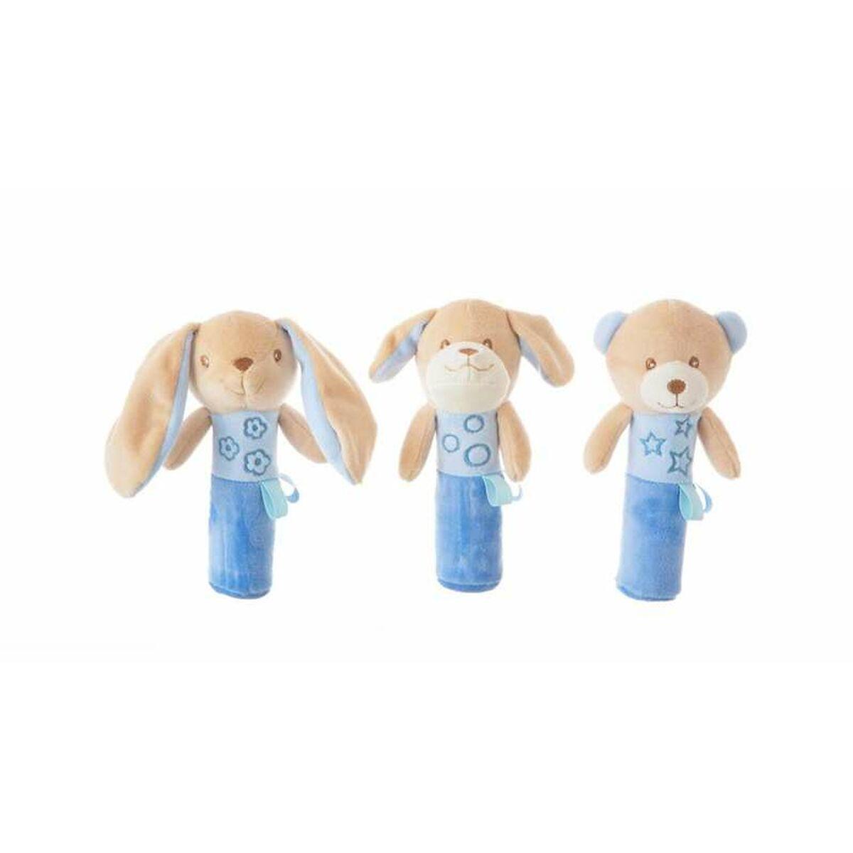 Kids Bamse med pibefunktion - 16 cm (sæt/display)