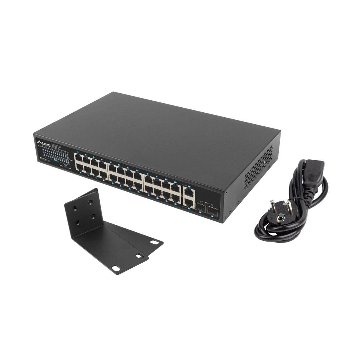 Netværksswitch Lanberg RSGE-24P-2GE-2S-250 - 24x RJ45 billede
