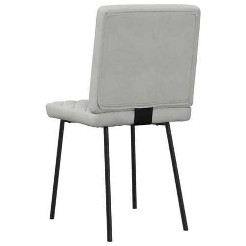 Spisebordsstole 4 stk. velour lysegrå