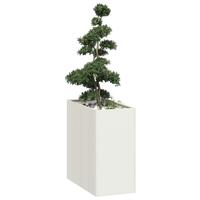 Plantekasse 40x80x80 cm stål hvid