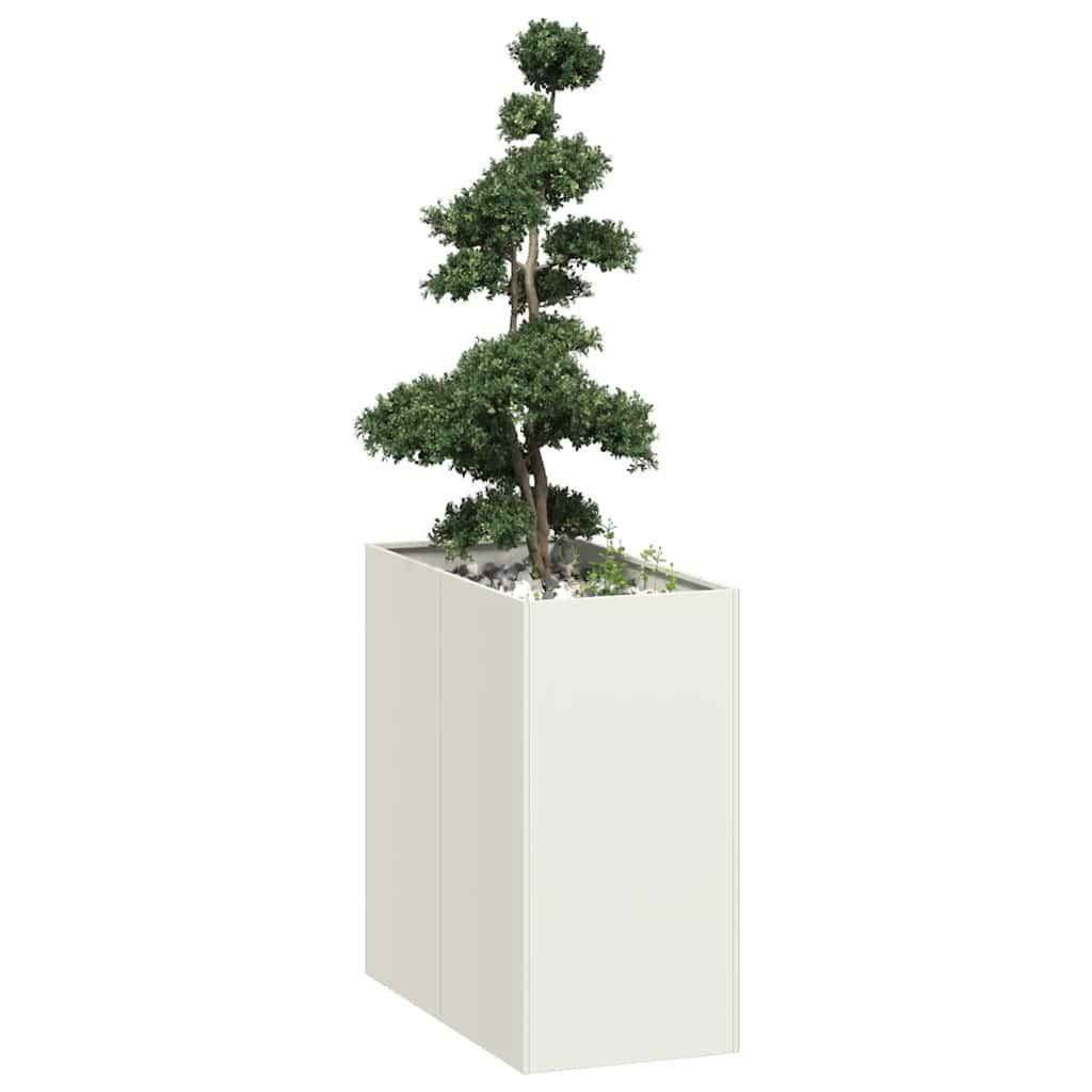 Plantekasse 40x80x80 cm stål hvid