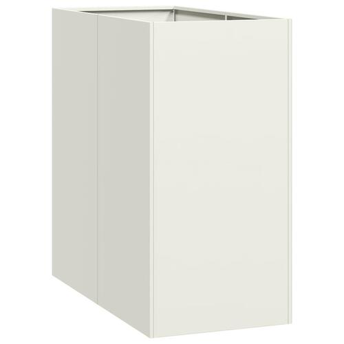Plantekasse 40x80x80 cm stål hvid