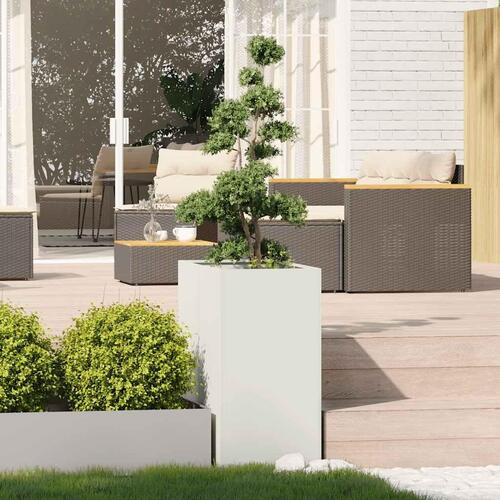 Plantekasse 40x80x80 cm stål hvid