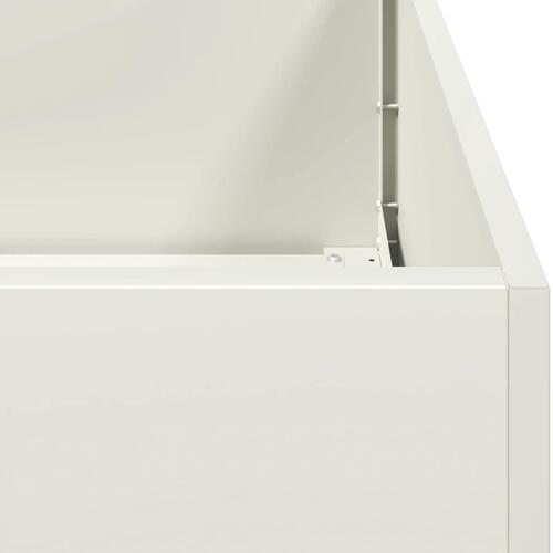 Plantekasse 40x80x80 cm stål hvid