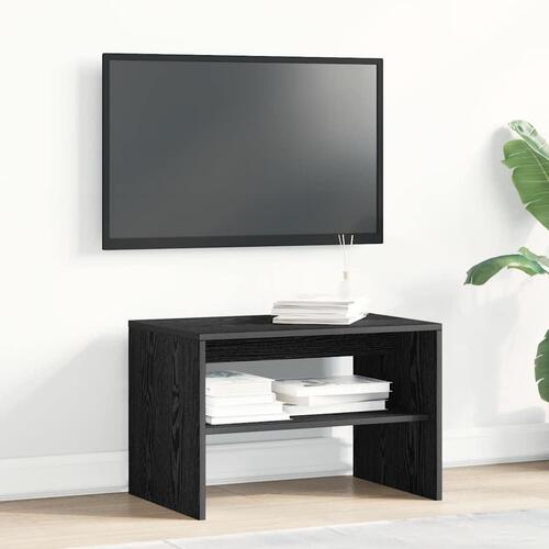 Tv-bord 60x40x40 cm konstrueret træ sort egetræsfarve