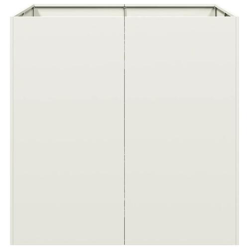 Plantekasse 80x80x80 cm stål hvid