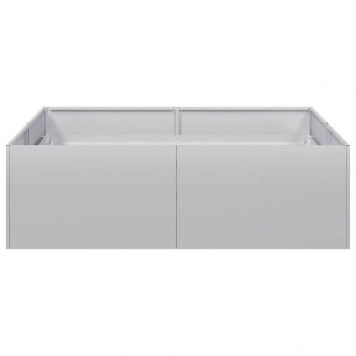 Plantekasse 100 x 100 x 30 cm - galvaniseret stål, åben bund